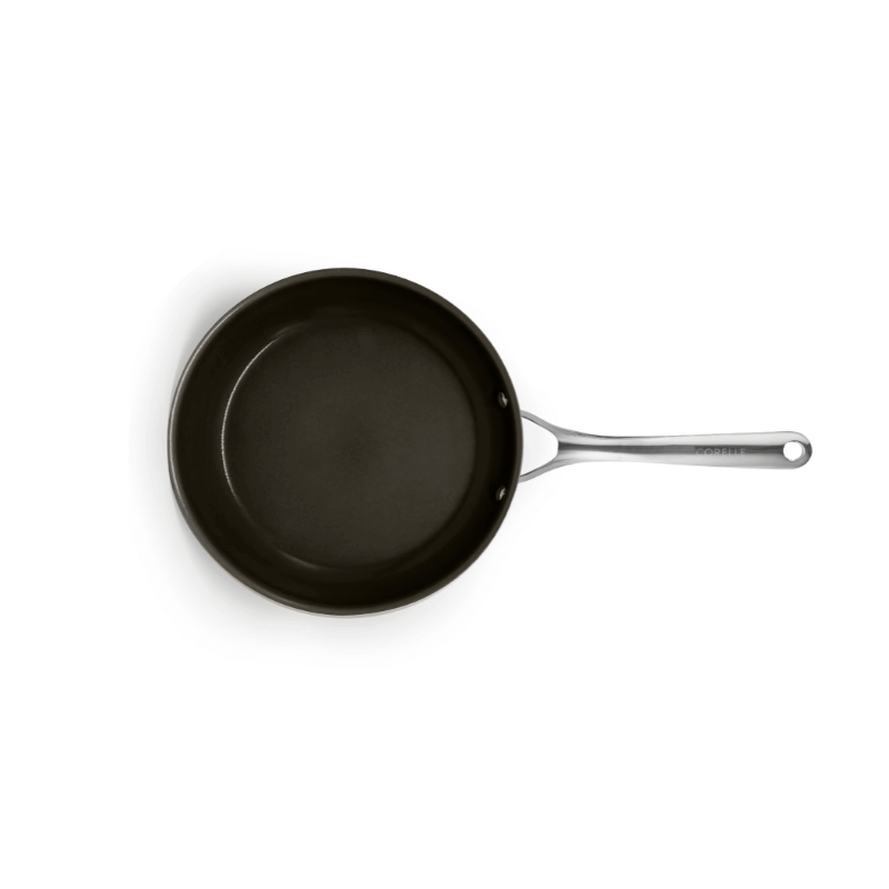 กระทะตื้น 24 ซม. NON-STICK ไร้การเคลือบ CORELLE DURANANO สีเงิน_3